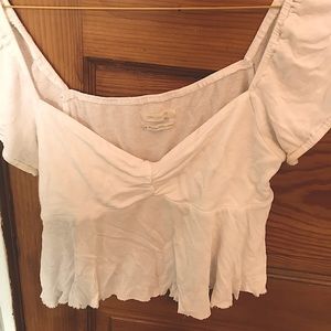 FLOWY WHITE URBAN OUTFITTERS TOP